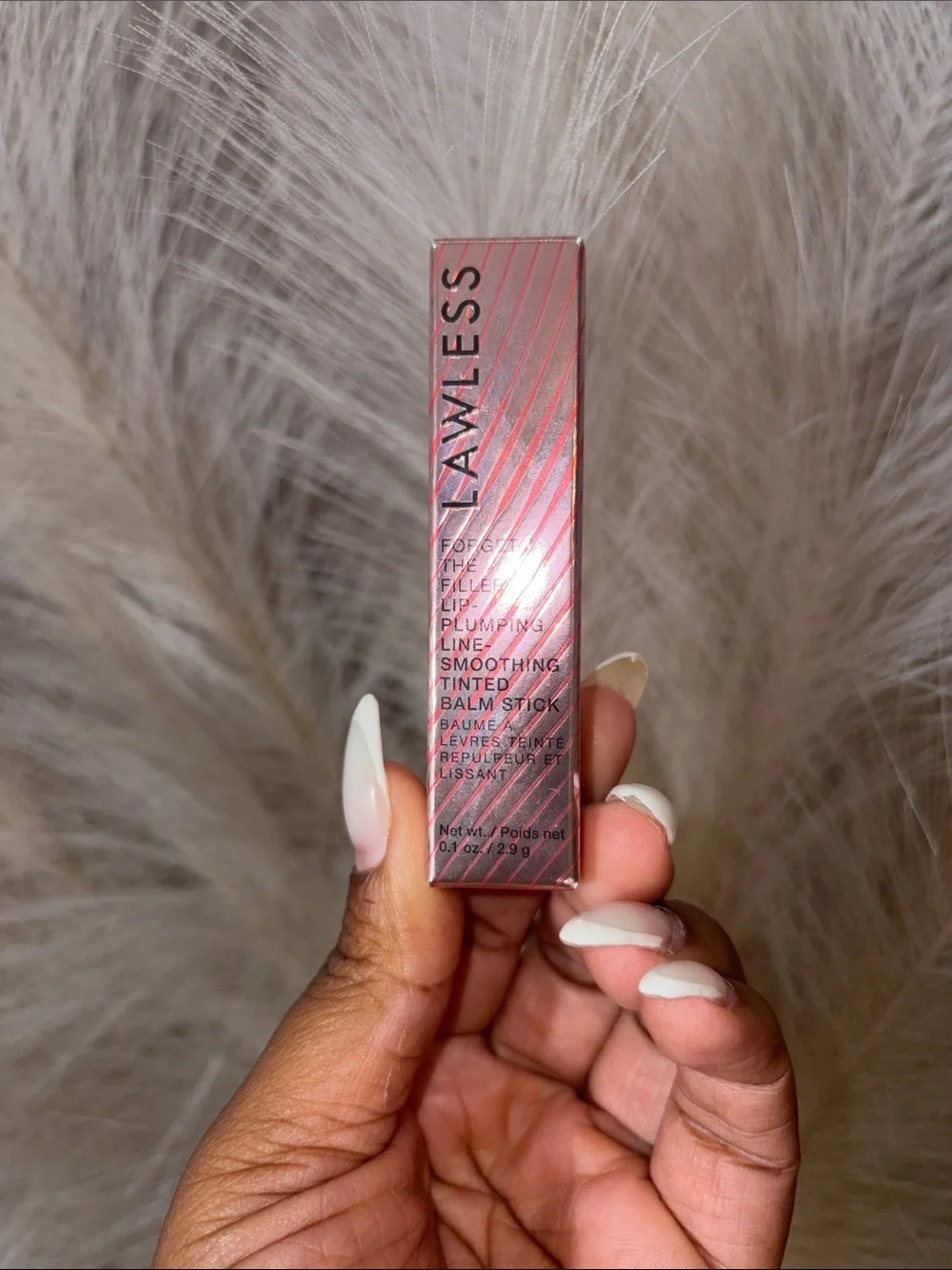 LAWLESS Tinted Balm Stick — Rose Metallic Pink Packaging